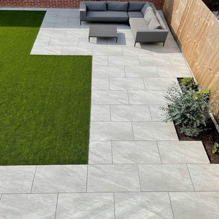 Light Grey Porcelain Paving County LGY 900x600x20 £22.10/m2
