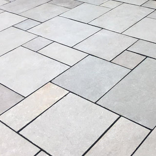 Dove Grey Limestone Paving Sawn Edge 600x600 22mm Cal. £23.29/m2