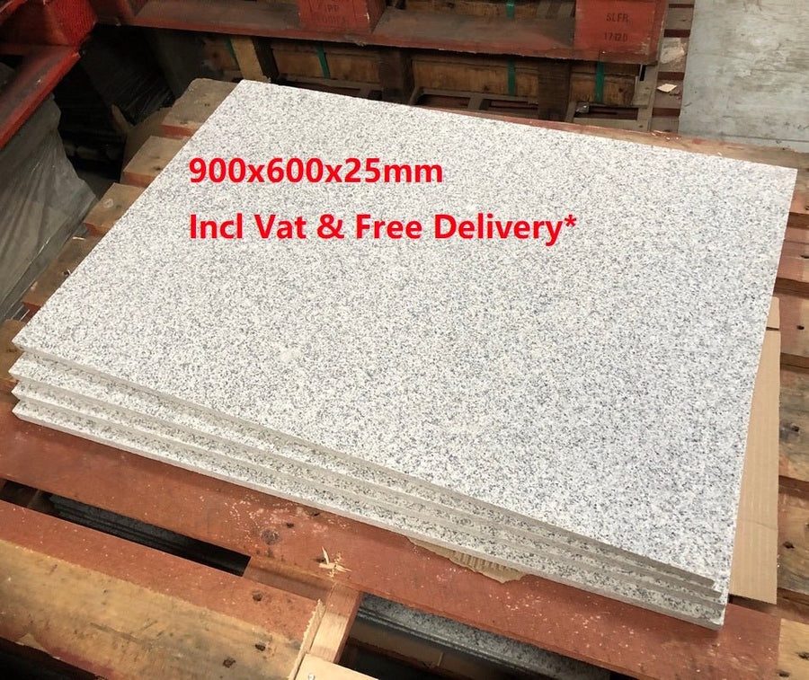 Glacier Ice Granite Paving, Silver Grey 900 x 600 x 25mm £33.50/m2