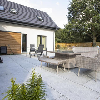 Silver Grey Granite Paving, Glacier Ice 900 x 600 x 25mm £29.69/m2