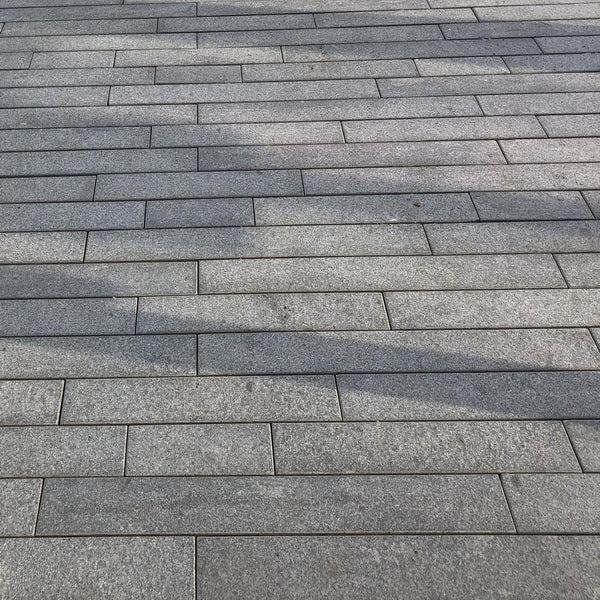 Blue Grey Granite Plank, Blue Black Linear 900x200 Stone Paving Direct
