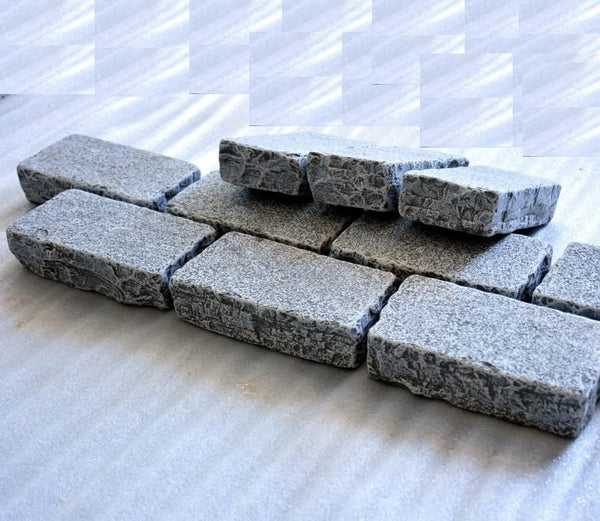 Limestone Setts Tundra Grey Limestone Setts & Cobbles 200x100x50 | Stone Paving Direct