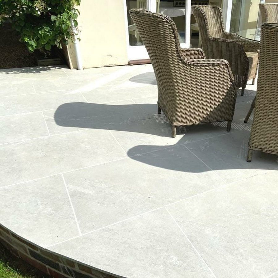 Himalayan White Porcelain Paving Slabs 900x600x20mm £21.79/m2