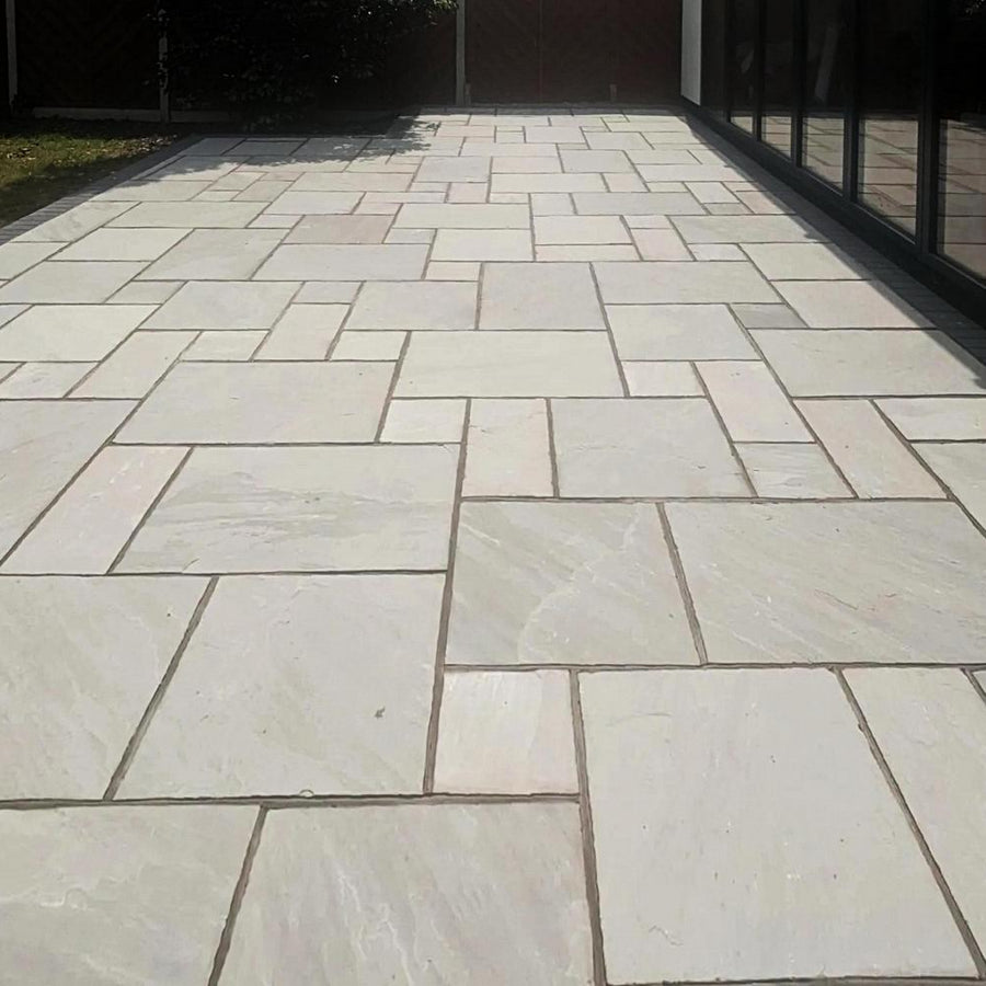 Kandla Grey Indian Sandstone Paving Slabs Patio Packs 22mm Stone kandla-grey-indian-sandstone-paving-slabs-patio-packs-22mm-stone