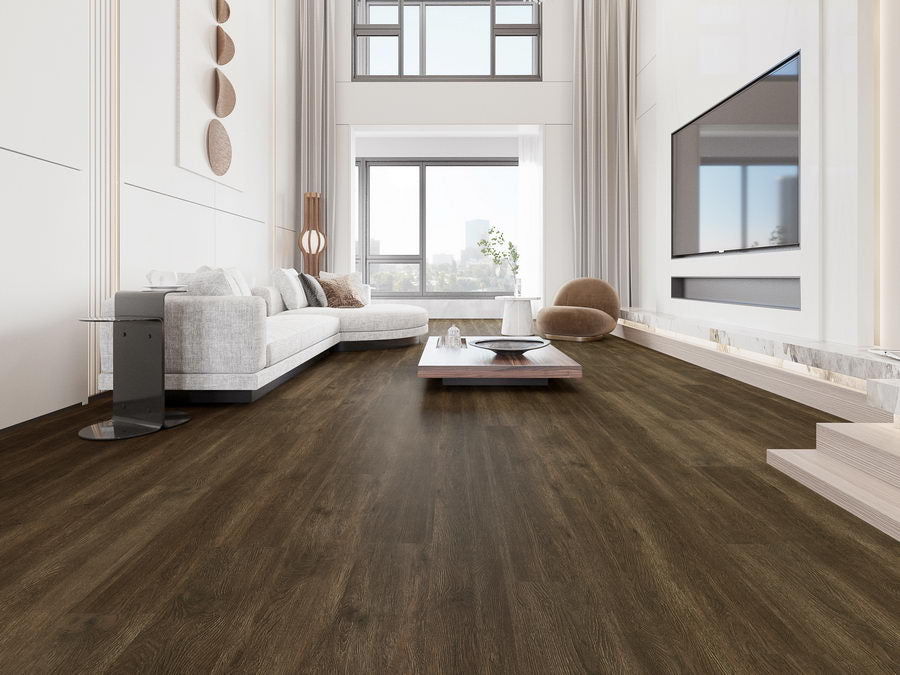 6mm Luxury Vinyl Tiles LVT Flooring Chocolate Oak From £15.64/m2