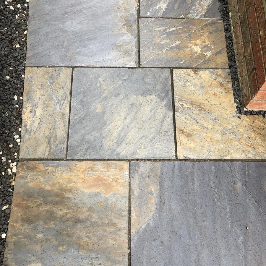 China Slate Paving Slabs, Multicolour Copper Slate 900 x 600