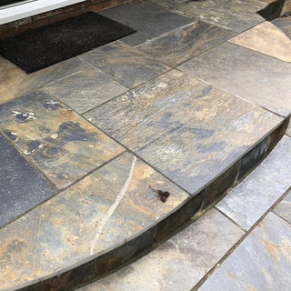 China Slate Paving Slabs, Multicolour Copper Slate Patio Packs £29.99/m2