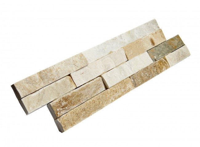 Oyster Quartz Split Face Tiles, Stone Cladding 360x100 £31.49/m2