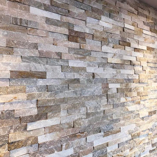 Oyster Quartz Split Face Tiles Stone Cladding 550x150 £35.59/m2