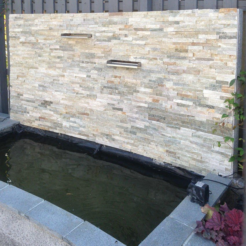 Oyster Quartz Split Face Tiles, Stone Cladding 360x100 £28.69/m2