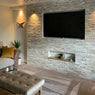 Oyster Quartz Split Face Tiles, Stone Cladding 360x100 £28.69/m2