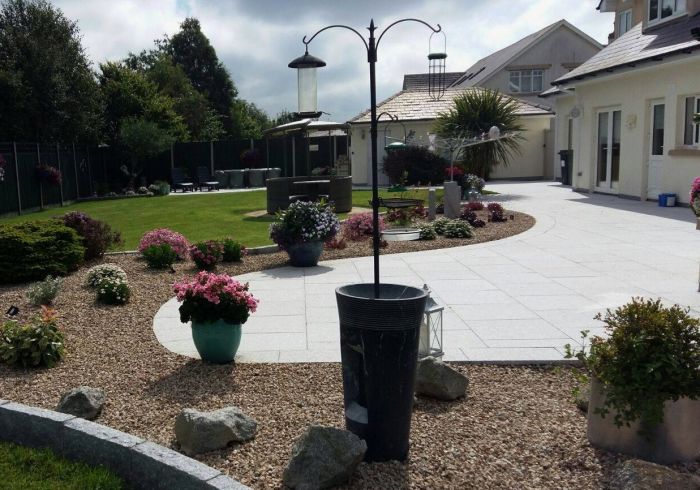 Silver Grey Granite Plank Paving Linear Light Grey 900 x 200 £26.69/m2