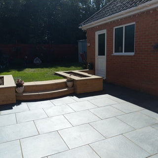 Anthracite Black Porcelain Paving Slabs 600x600x20mm £21.19/m2