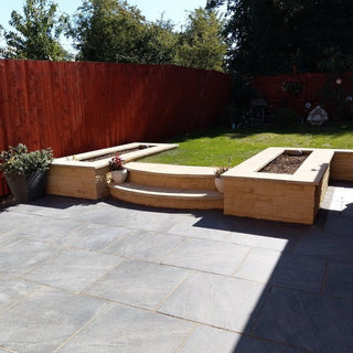 Anthracite Black Porcelain Paving Slabs 600x600x20mm £21.19/m2