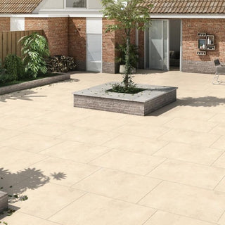 Beige Cement Porcelain Paving Slabs 900x600x20mm £30.69/m2