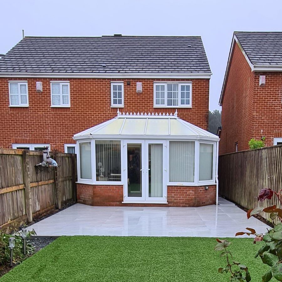 Grey Porcelain Paving Slabs, County Light Grey 900x600x20mm £22.69/m2