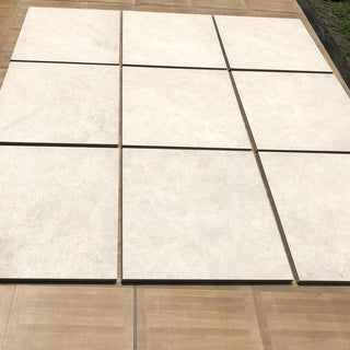 Cream Porcelain Paving Slabs Monolith Series 600x600x20mm £28.99/m2