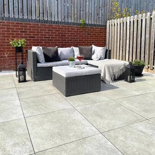 Hammer Grey Porcelain Paving Slabs 600x600x20mm £21.19/m2