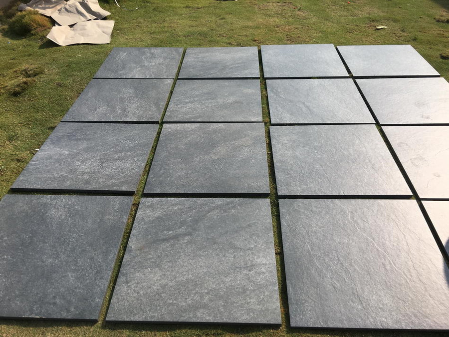 Hammer Nero Black Porcelain Paving Slabs 600x600x20mm £28.99/m2
