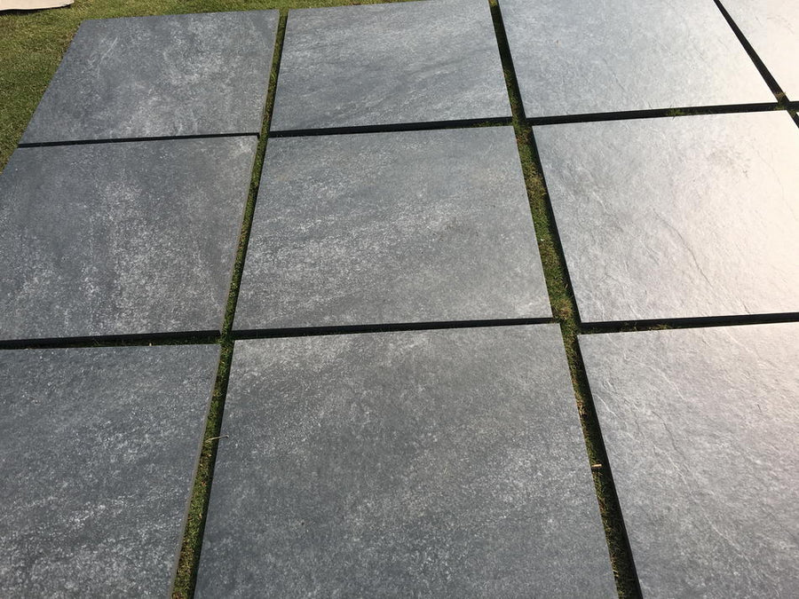 Hammer Nero Black Porcelain Paving Slabs 600x600x20mm £28.99/m2