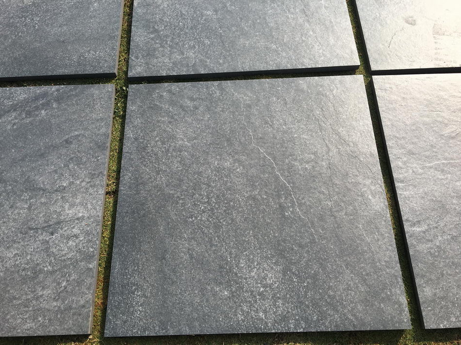 Hammer Nero Black Porcelain Paving Slabs 600x600x20mm £28.99/m2