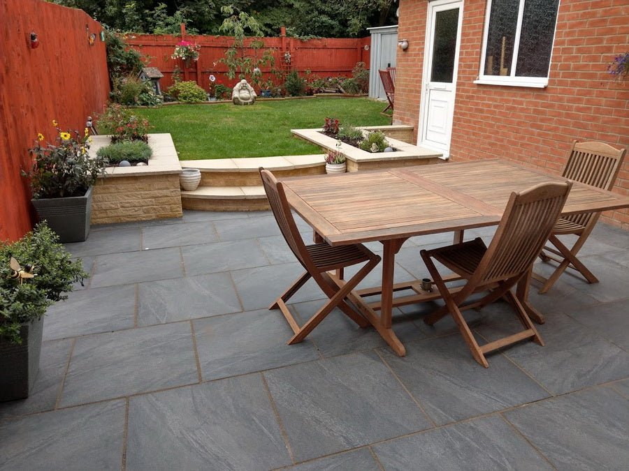 Anthracite Black Porcelain Paving Slabs 600x600x20mm £24.47/m2