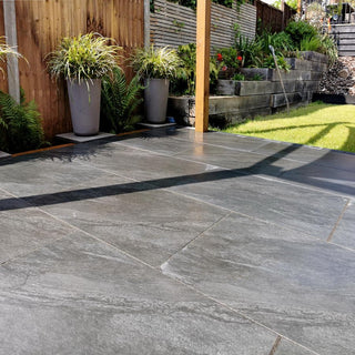 Anthracite Black Porcelain Paving Slabs 900x600x20mm £22.69/m2