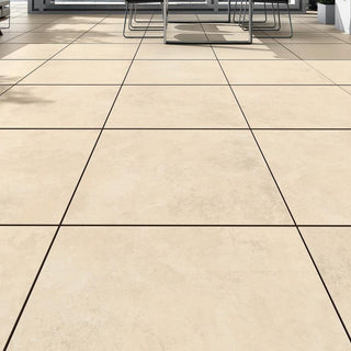 Beige Cement Porcelain Paving Slabs 600x600x20mm £28.99/m2