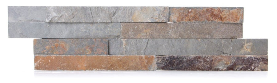 Multicolour Slate Split Face Tiles, Stone Cladding 360x100 £28.29/m2