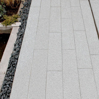 Silver Grey Granite Plank Paving Linear Light Grey 900 x 200 £26.99/m2