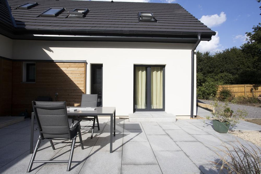 Silver Grey Granite Paving Slabs Light Grey 900 x 600 £24.69/m2