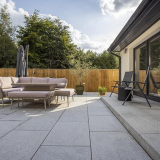 Silver Grey Granite Paving Slabs Light Grey 900 x 600 £23.69/m2