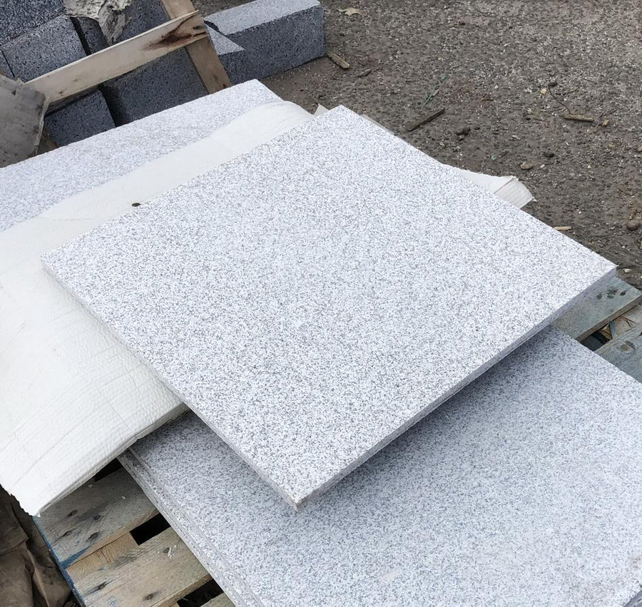 Glacier Ice Granite Paving, Silver Grey 600 x 600 x 25mm £42.99/m2