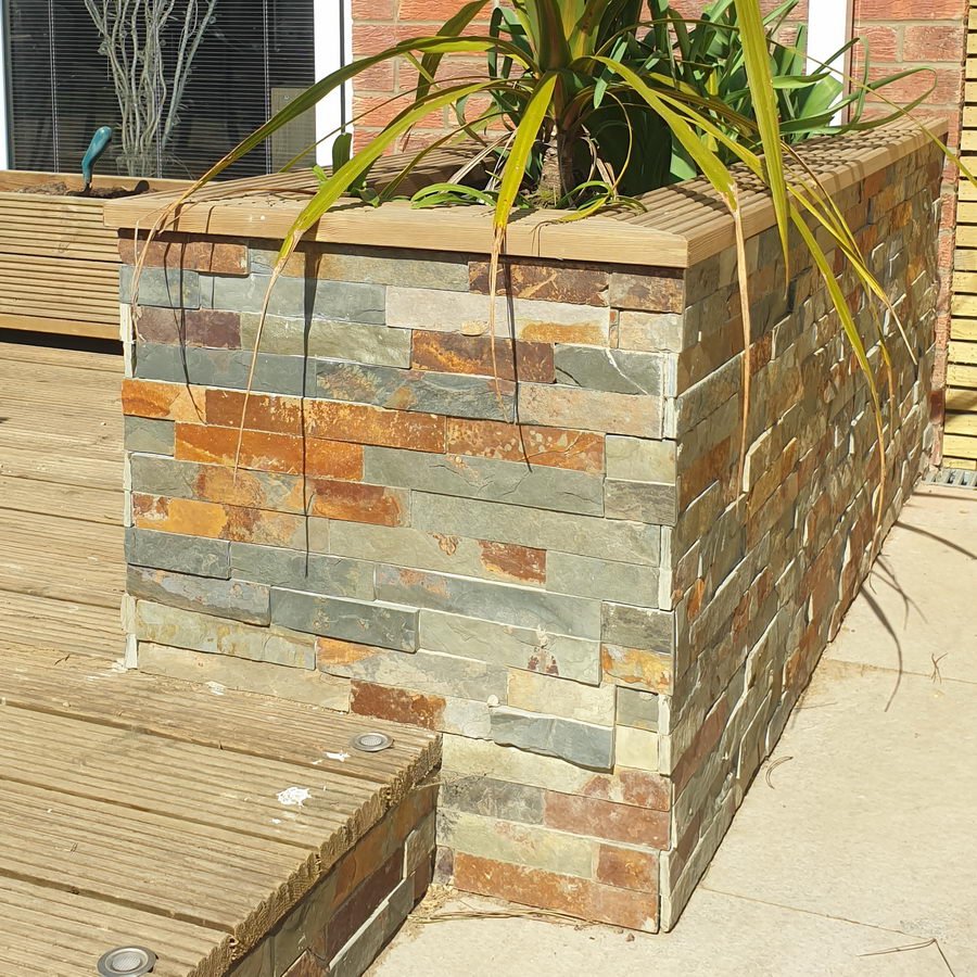 Multi Colour Stone Cladding Slate Split Face Tiles £30.89/m2