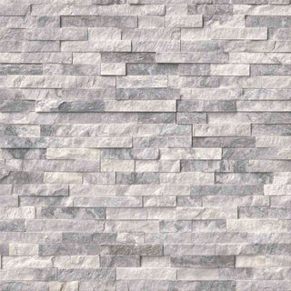 Sparkle Ice Grey Quartz Split Face Tiles Cladding 550x150 £33.09/m2