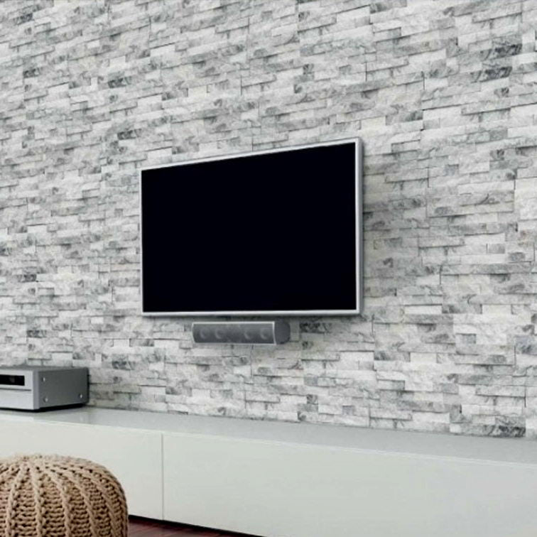 Sparkle Ice Grey Quartz Split Face Tiles Cladding 550x150 £29.16/m2