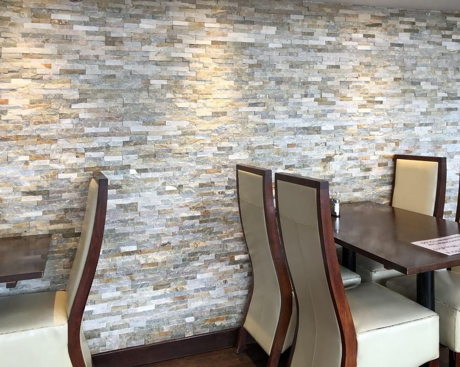 Oyster Quartz Split Face Tiles Stone Cladding 550x150 £35.59/m2