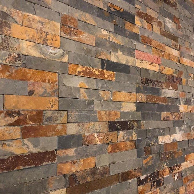 Multicolour Slate Split Face Tiles, Stone Cladding 360x100 £28.29/m2